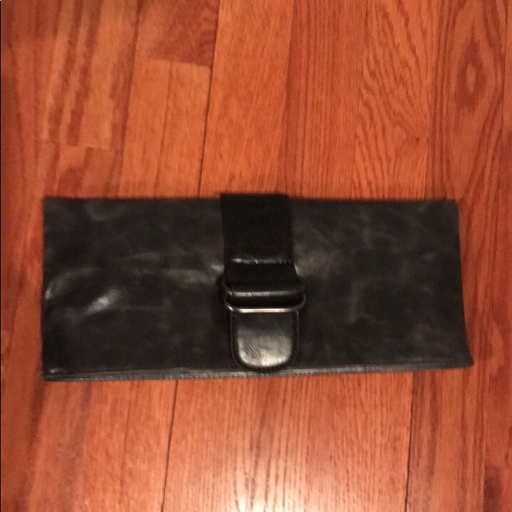 NWT Shiraleah Graphite Vegan Leather Clutch
